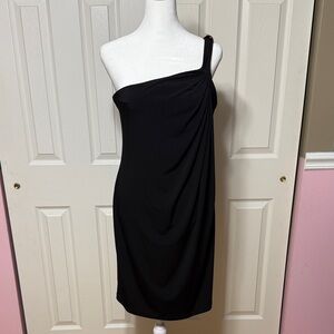 MICHAEL Michael Kors Black One-Shoulder Dress Perfect cocktail/holiday party.